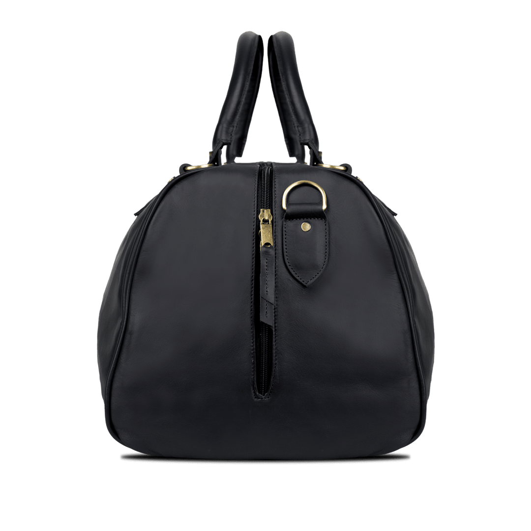 TheAristocrat: Sac de Voyage - Cuir Noir - Bleather Maroc