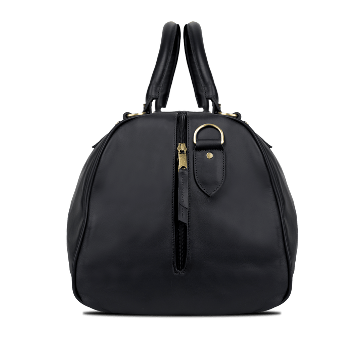 TheAristocrat: Sac de Voyage - Cuir Noir - Bleather Maroc