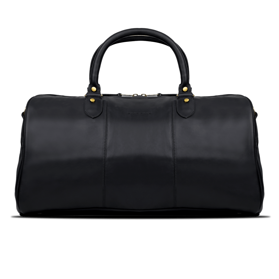 TheAristocrat: Sac de Voyage - Cuir Noir - Bleather Maroc