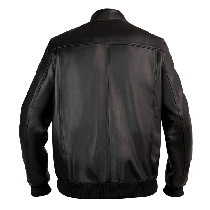 Vanguard: Jacket Hommes - Cuir Noir - Bleather Maroc