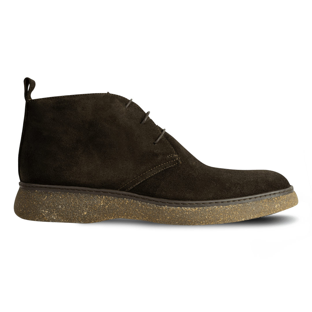 Varfell: Demi Bottes Homme - Gomme Marron - Bleather Maroc