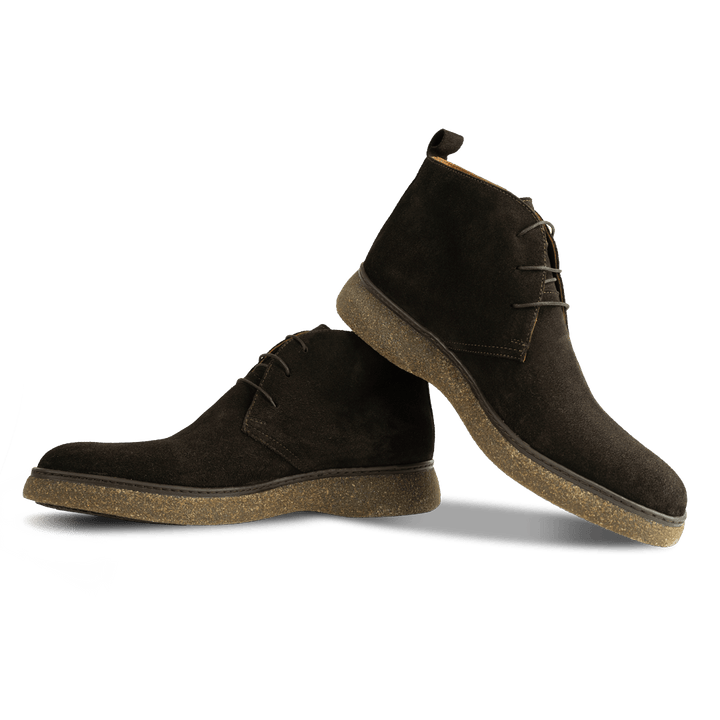 Varfell: Demi Bottes Homme - Gomme Marron - Bleather Maroc