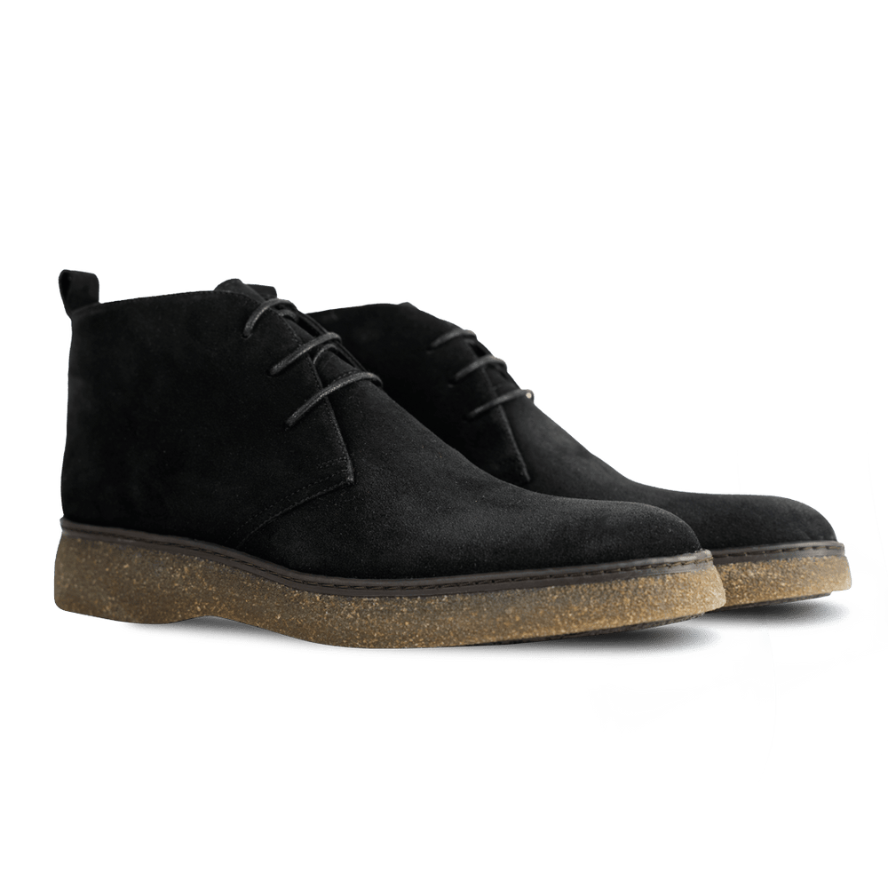 Varfell: Demi Bottes Homme - Gomme Noir - Bleather Maroc