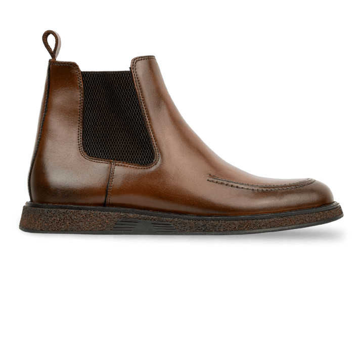 Winter: Chelsea Boots Homme - Cuir Marron - Bleather Maroc