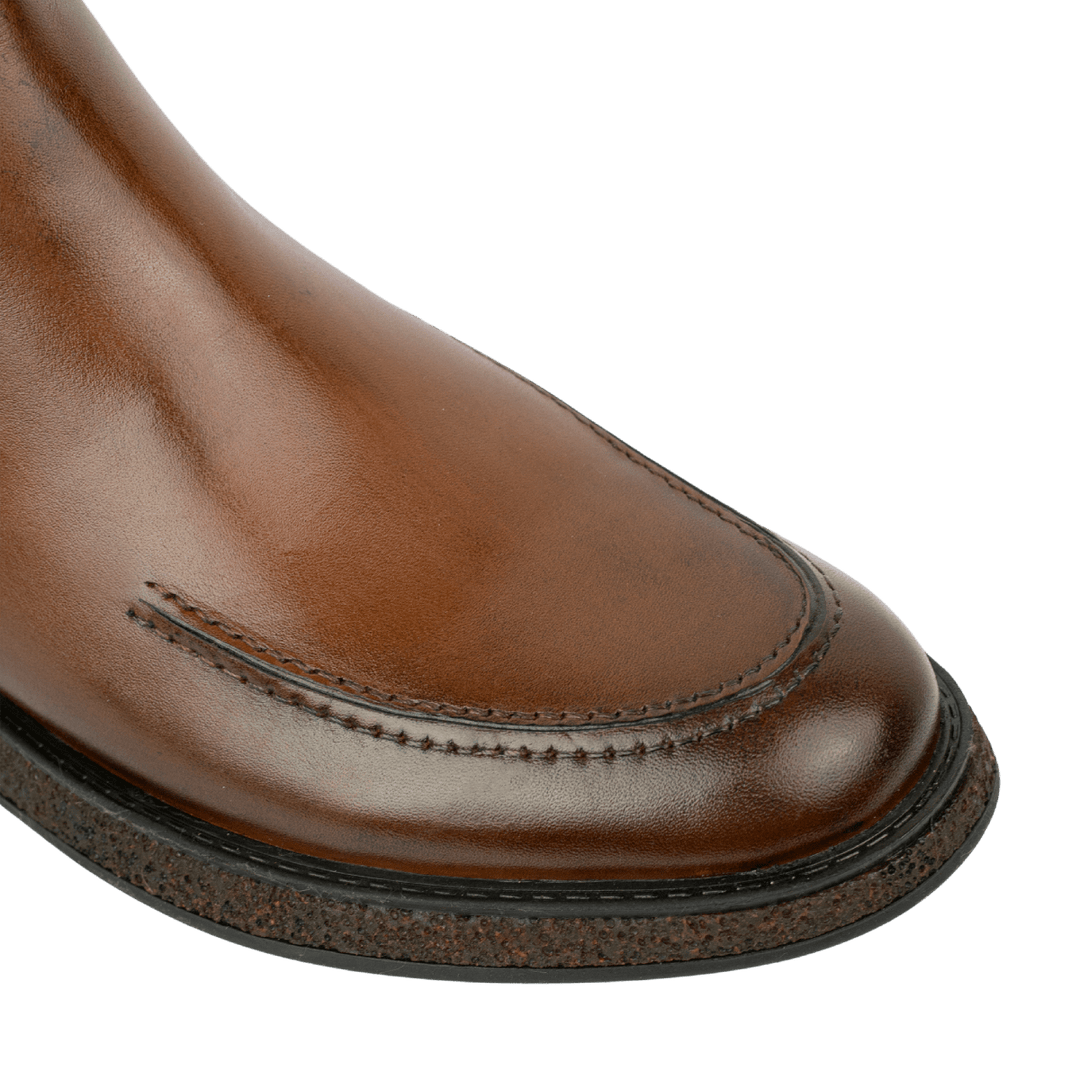 Winter: Chelsea Boots Homme - Cuir Marron - Bleather Maroc