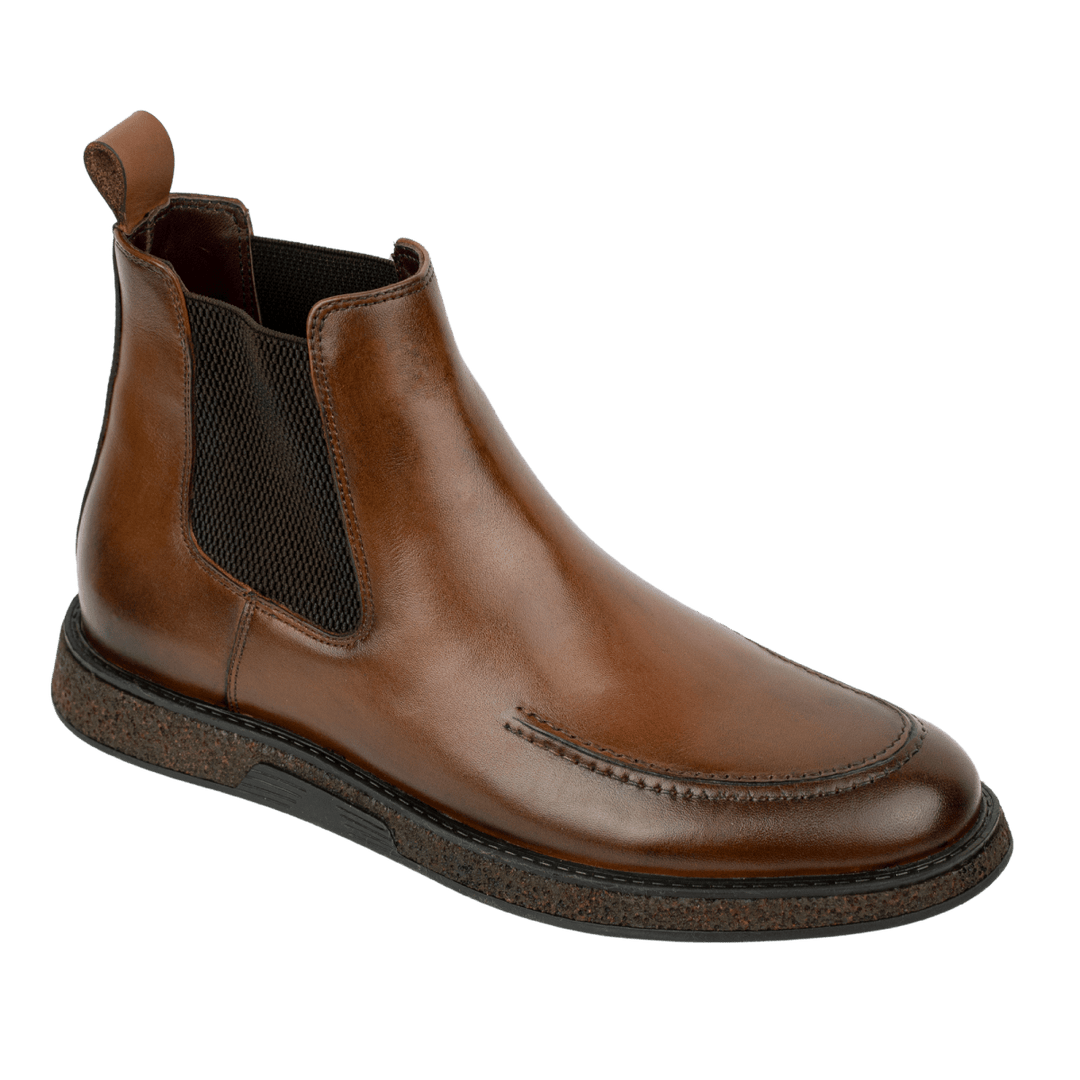 Winter: Chelsea Boots Homme - Cuir Marron - Bleather Maroc