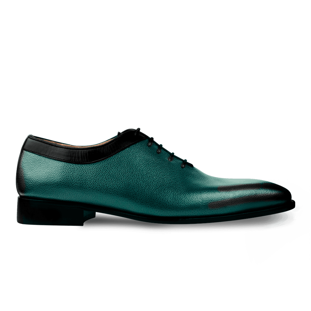 Zafir: Richelieu Homme - Cuir Vert - Bleather Maroc