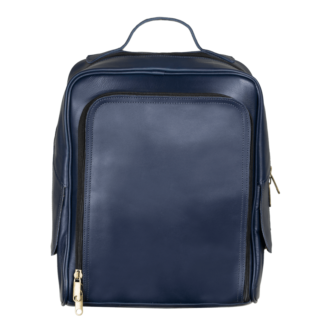 Zenith: Sac à dos - Cuir Bleu - Bleather Maroc