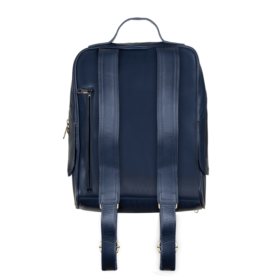 Zenith: Sac à dos - Cuir Bleu - Bleather Maroc