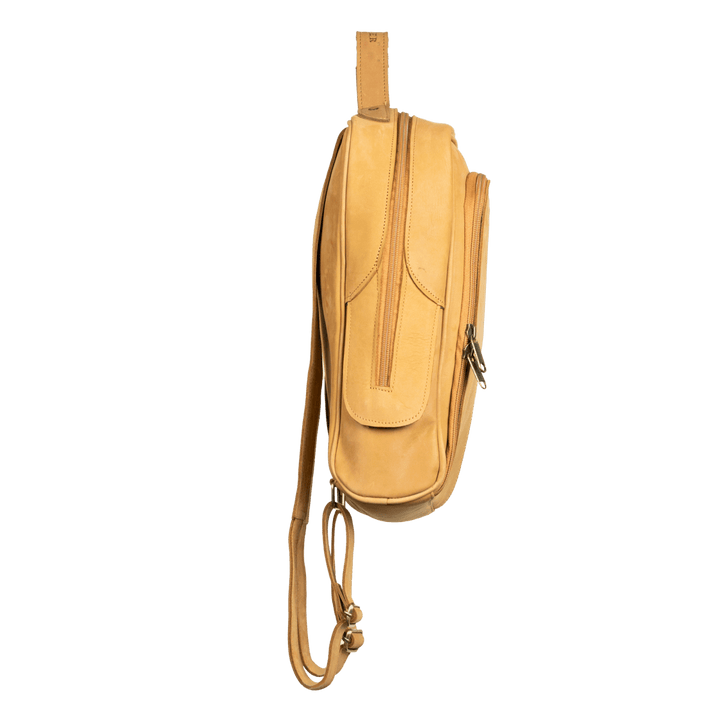 Zenith: Sac à dos - Nubuck Ambre - Bleather Maroc