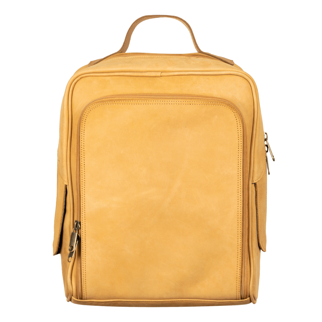 Zenith: Sac à dos - Nubuck Ambre - Bleather Maroc