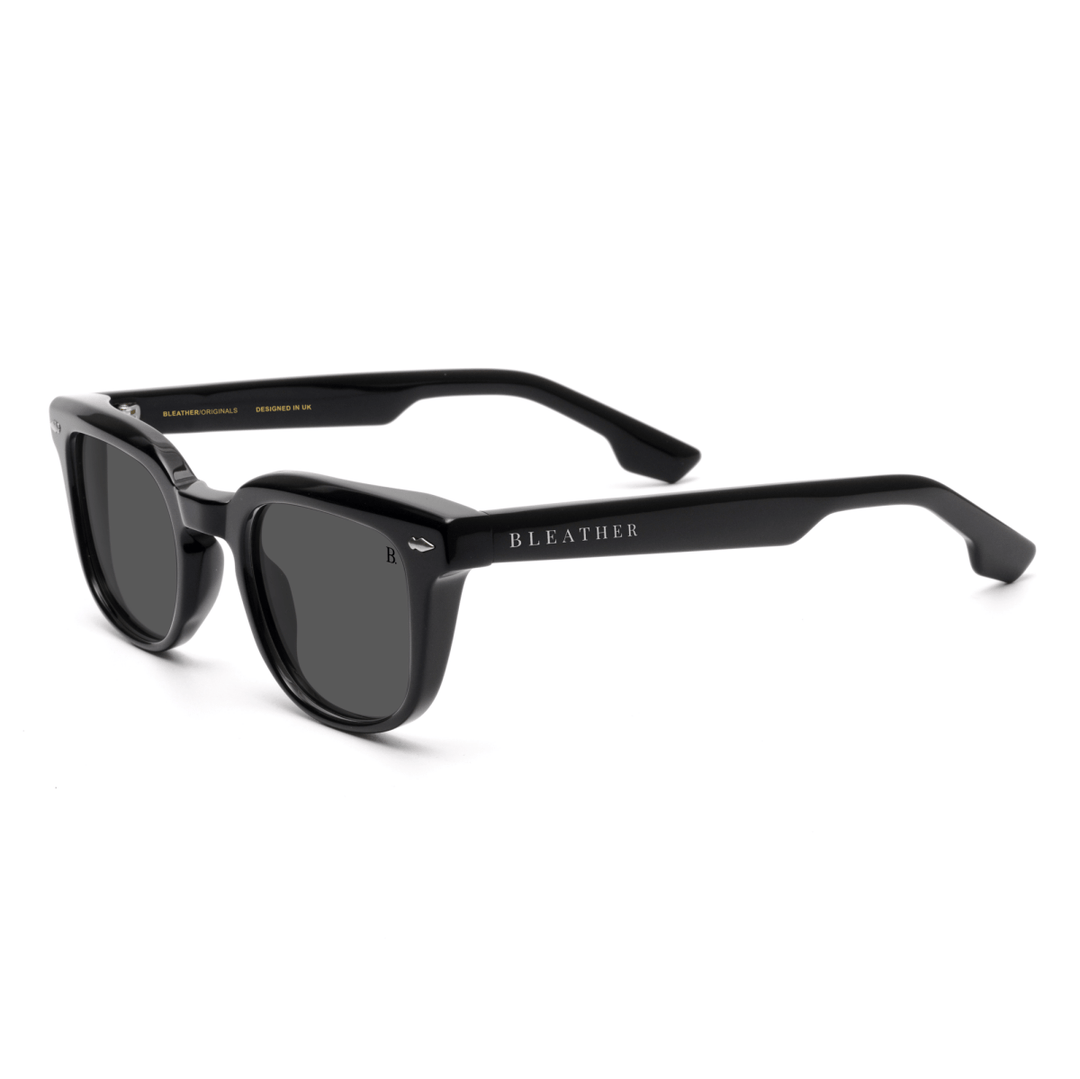 Zephyr: Lunettes de soleil de luxe Noir - Bleather Maroc