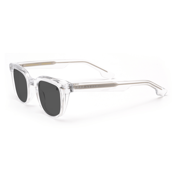 Zephyr: Lunettes de soleil de luxe Transparent - Bleather Maroc