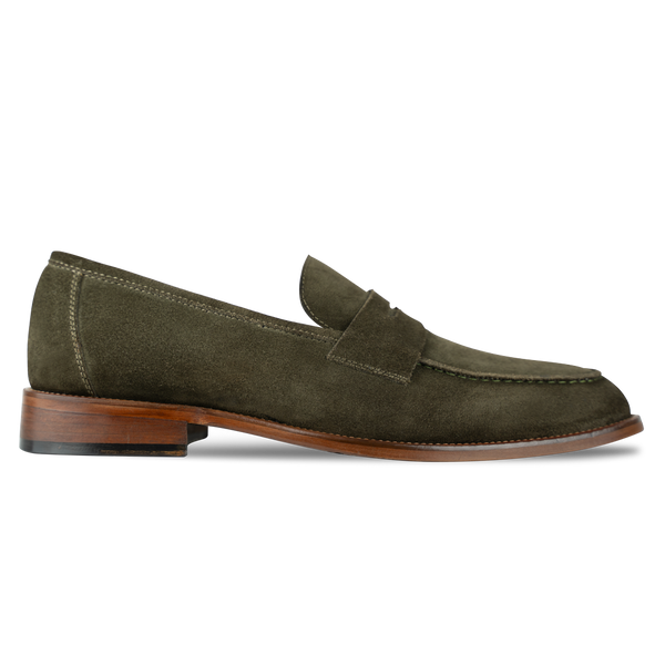 Nowell: Mocassin Homme - Daim Vert