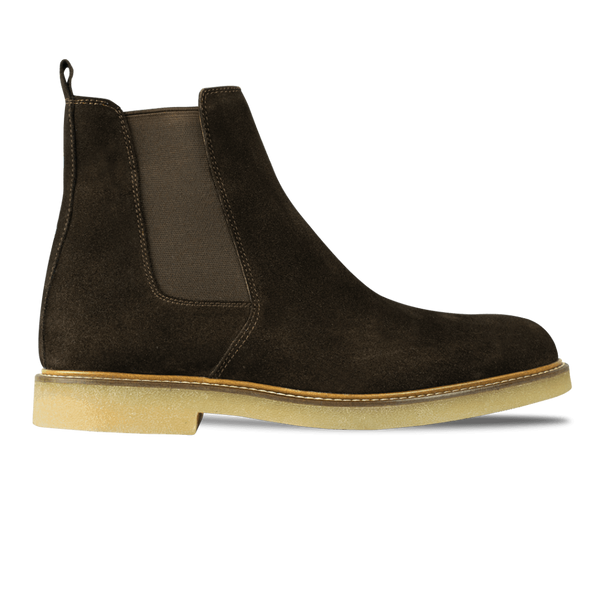 Foxton: Chelsea Boots Homme - Daim Marron