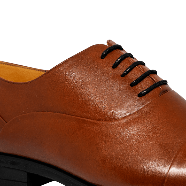 Axton: Richelieu Homme - Cuir Marron - Bleather Maroc